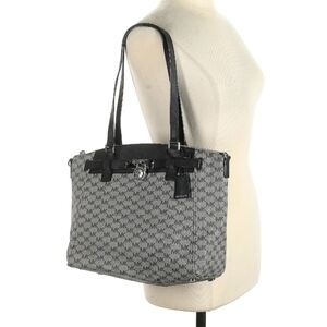 Michael Kors Hamilton Traveler Large Zip Satchel Purse MK Logo Tote Handbag